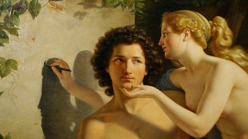 Wilhelm Eduard Daege - La naissance de la peinture