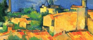 L'estaque Les toits Rouges - Cézanne 1200x514