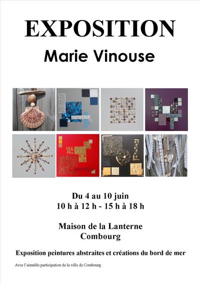 Exposition - Marie Vinouse - Tableaux abstraits et créations