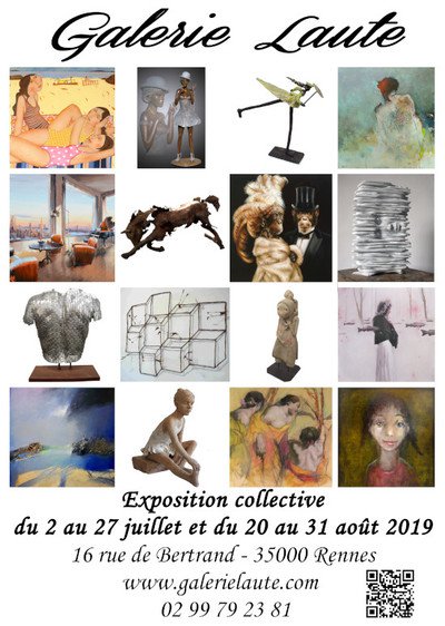 Exposition collective estivale à la Galerie Laute