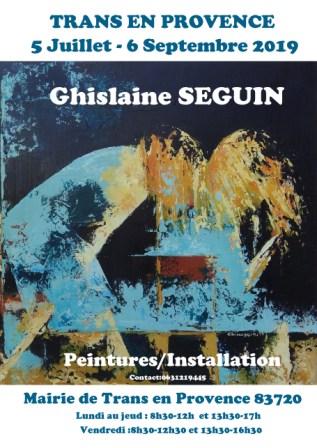 Peintures/Installation Ghislaine Blanche Seguin