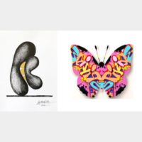Brigitte NaHoN – Dessins de sculptures & Sylvain Lang Urban Butterfly