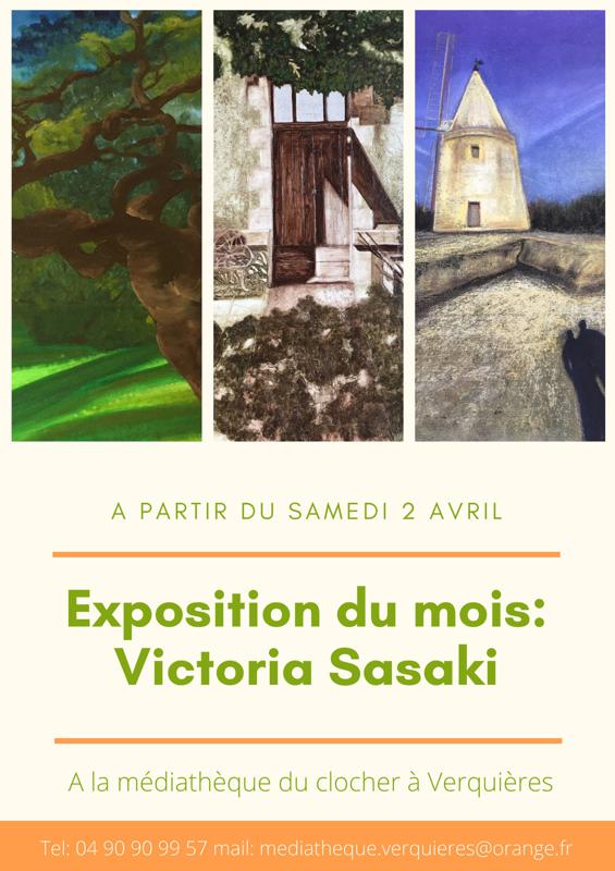 Exposition de peintures de Victoria Sasaki
