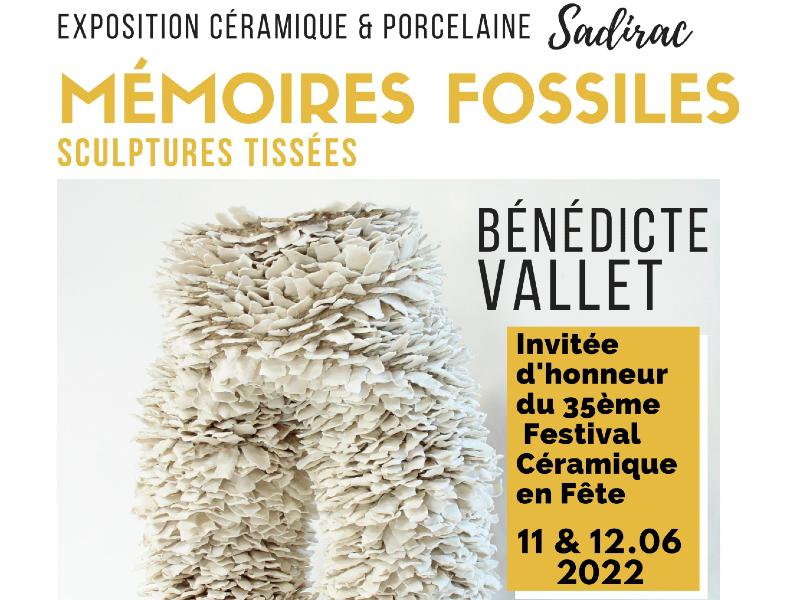 « Mémoires fossiles » : Exposition de sculptures de porcelaine tissées de Bénédicte Vallet