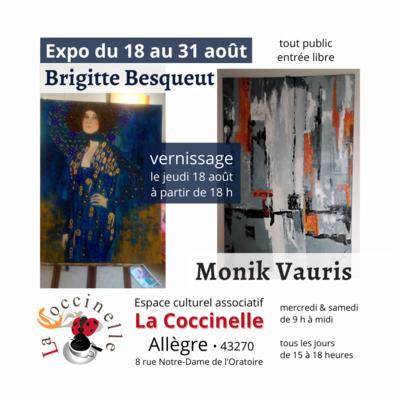 Exposition • Brigitte Besqueut & Monik Vauris